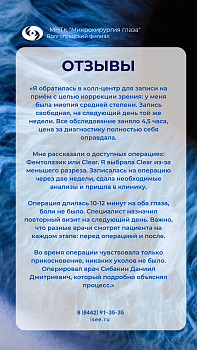 Отзывы пациентов